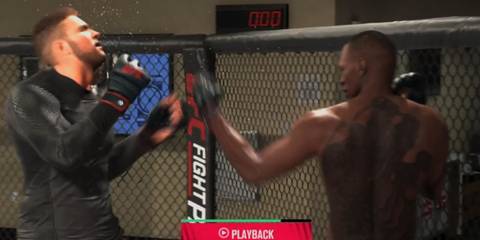 UFC 5 landing uppercut