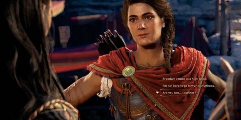 Assassin's Creed: Odyssey picking dialogue