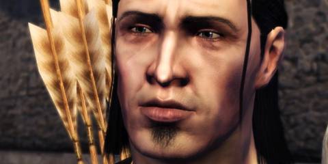 Close-up of Nathaniel in Dragon Age: Origins