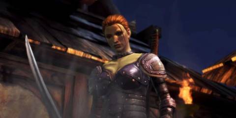 Leliana in her Dragon Age: Origins DLC