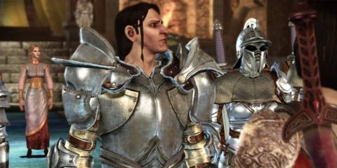 Loghain looking to the right in Dragon Age: Origins