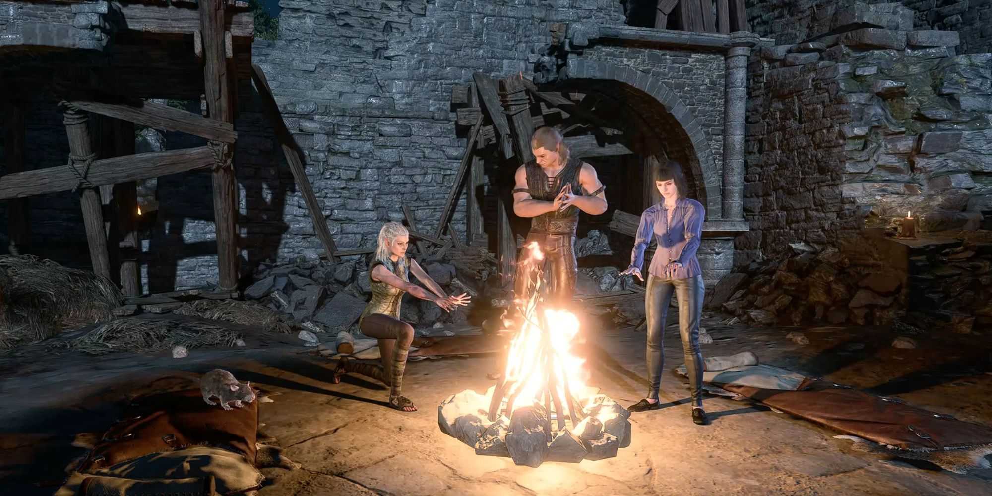 Stay still in camp and play idle animations everywhere mod in Baldur's Gate 3