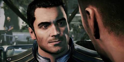 Kaidan looking at Shepherd in Mass Effect 3