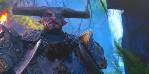 The Iron Bull looking down in Dragon Age: Inquisition