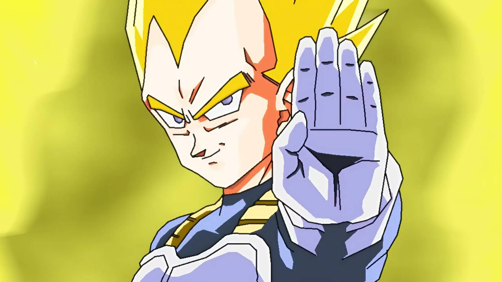 vegeta big bang attack preparation