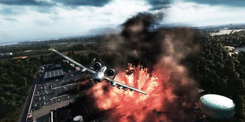 Warno aircraft bombing run