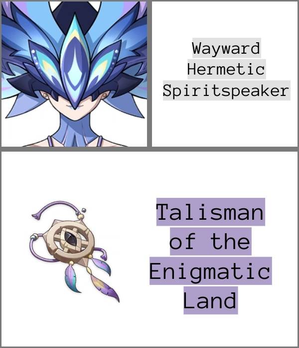 Wayward Hermetic Spiritspeaker Talisman of the Enigmatic Land