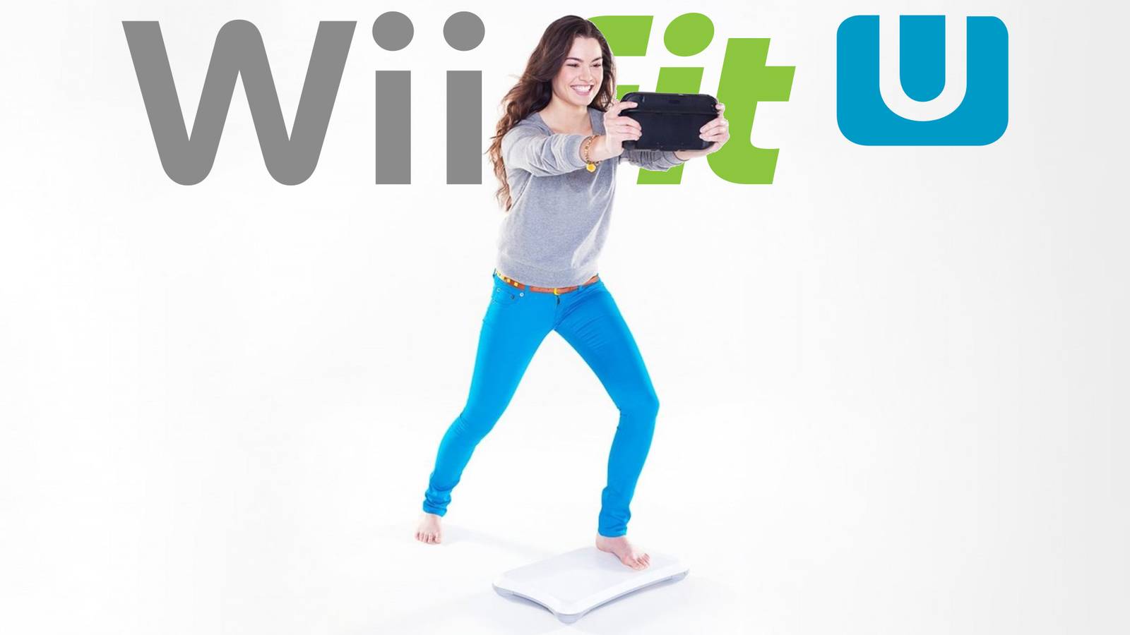 Wii fit U promo image with game logo