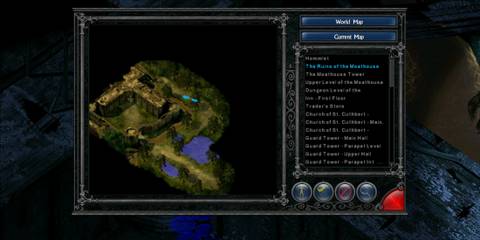 World map overview of a castle in The Temple of Elemental Evil