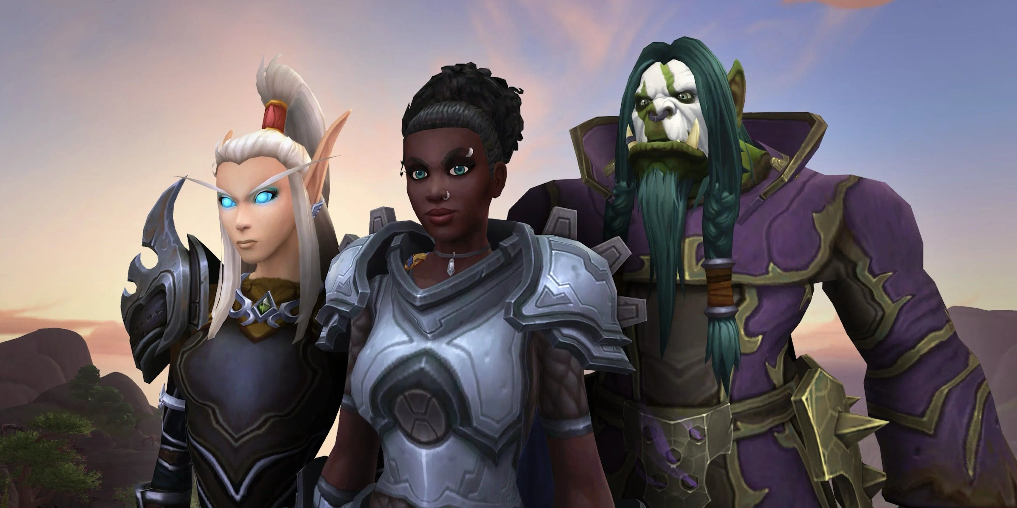 world of warcraft new races orc human blood elf lookin' fine