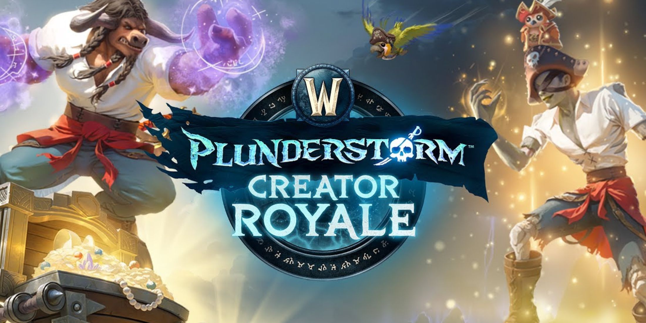 world of warcraft plunderstorm creator royale key art logo