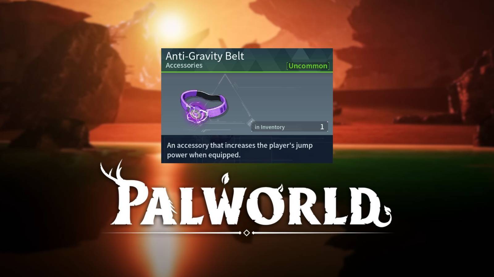 Palworld Anti-Gravity Belt preview