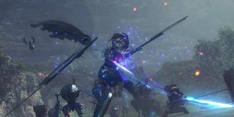 shulk attacking an enemy