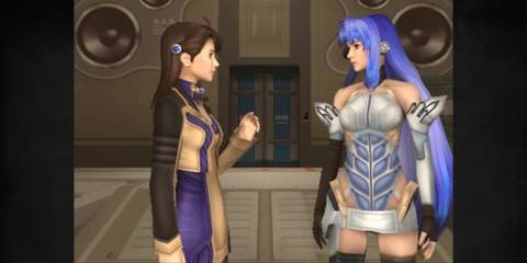 Xenosaga Episode 2 Jenseits von Gut und Bose Shion Uzuki and KOS-MOS