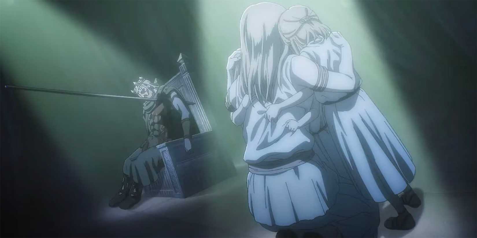 ymir hugging her kids