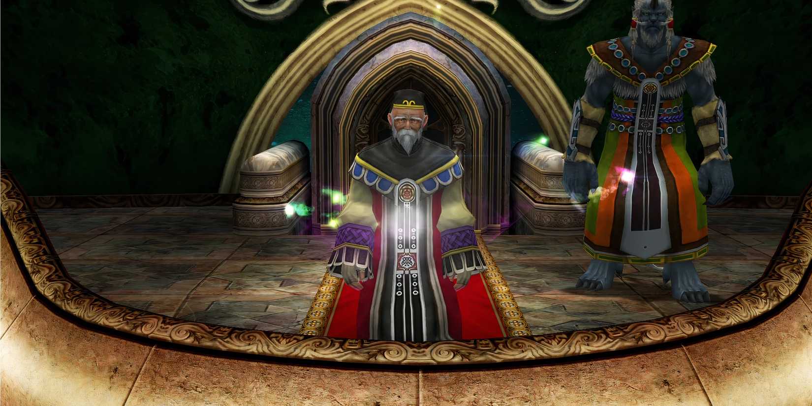 Yo Mika giving a speech in Final Fantasy 10