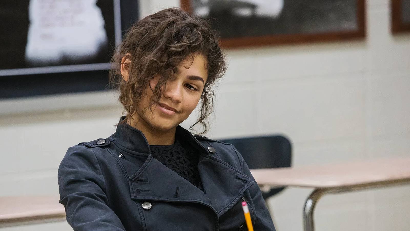 Zendaya acting in Spider-Man 