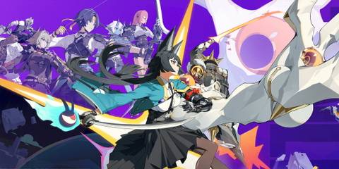 A promotional visual for Zenless Zone Zero showing Miyabi.