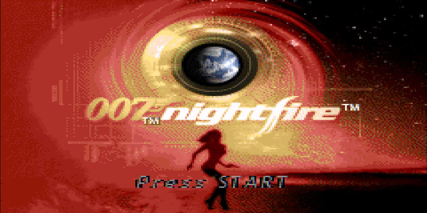 Title screen for 007 Nightfire GBA