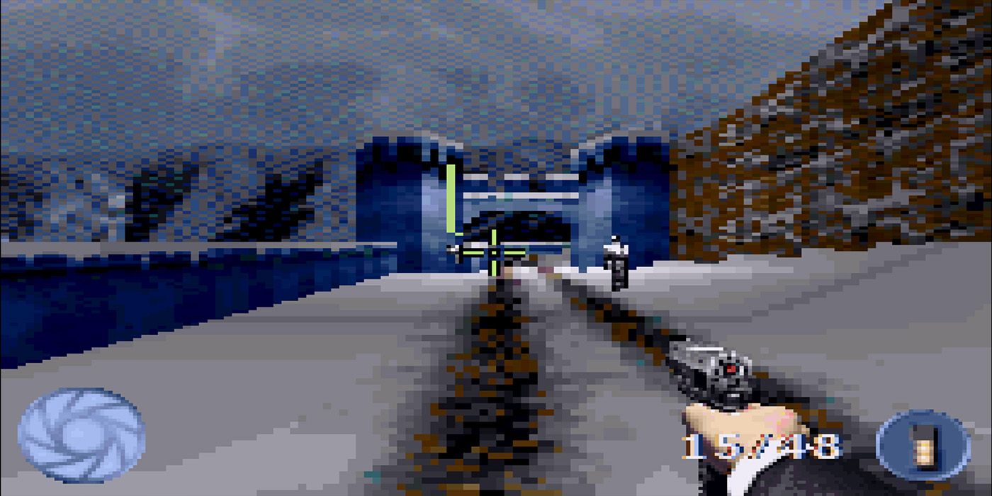 Castle gameplay in 007 Nightfire GBA