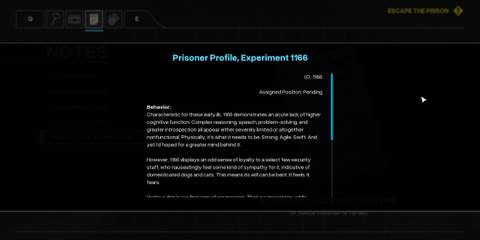 10. Prisoner Profile, Experiment 1166 (3)