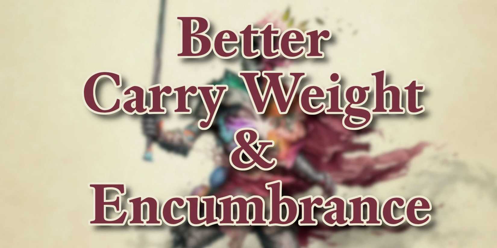 An image for the Better Carry Weight and Encumbrance mod for Avowed