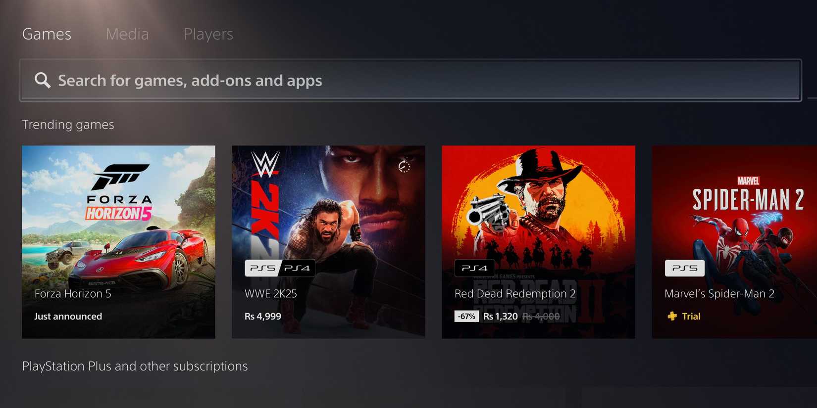 playstation store forza horizon 5