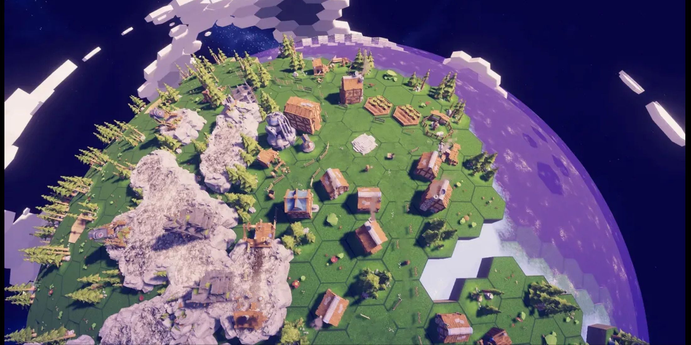 A Zoomed Out Shot of a Village in Before We Leave