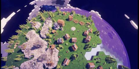 A Zoomed Out Shot of a Village in Before We Leave