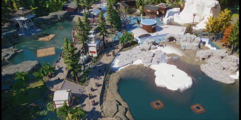 A Penguin Enclosure in Planet Zoo