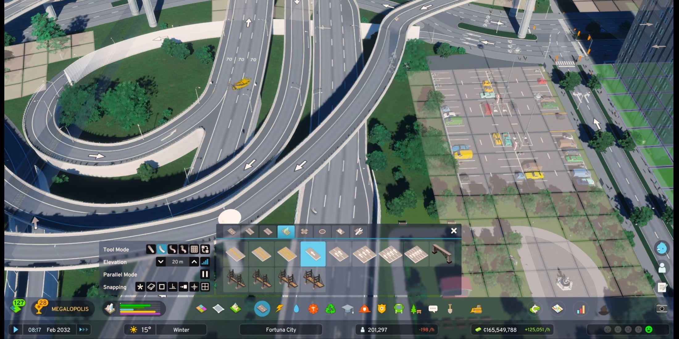 Building a Large Road in Cities: Skylines 2