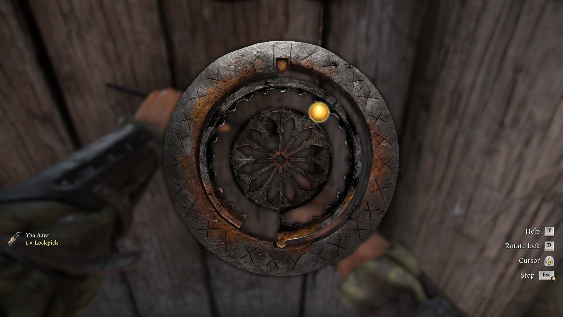 Lockpicking minigame in KCD2