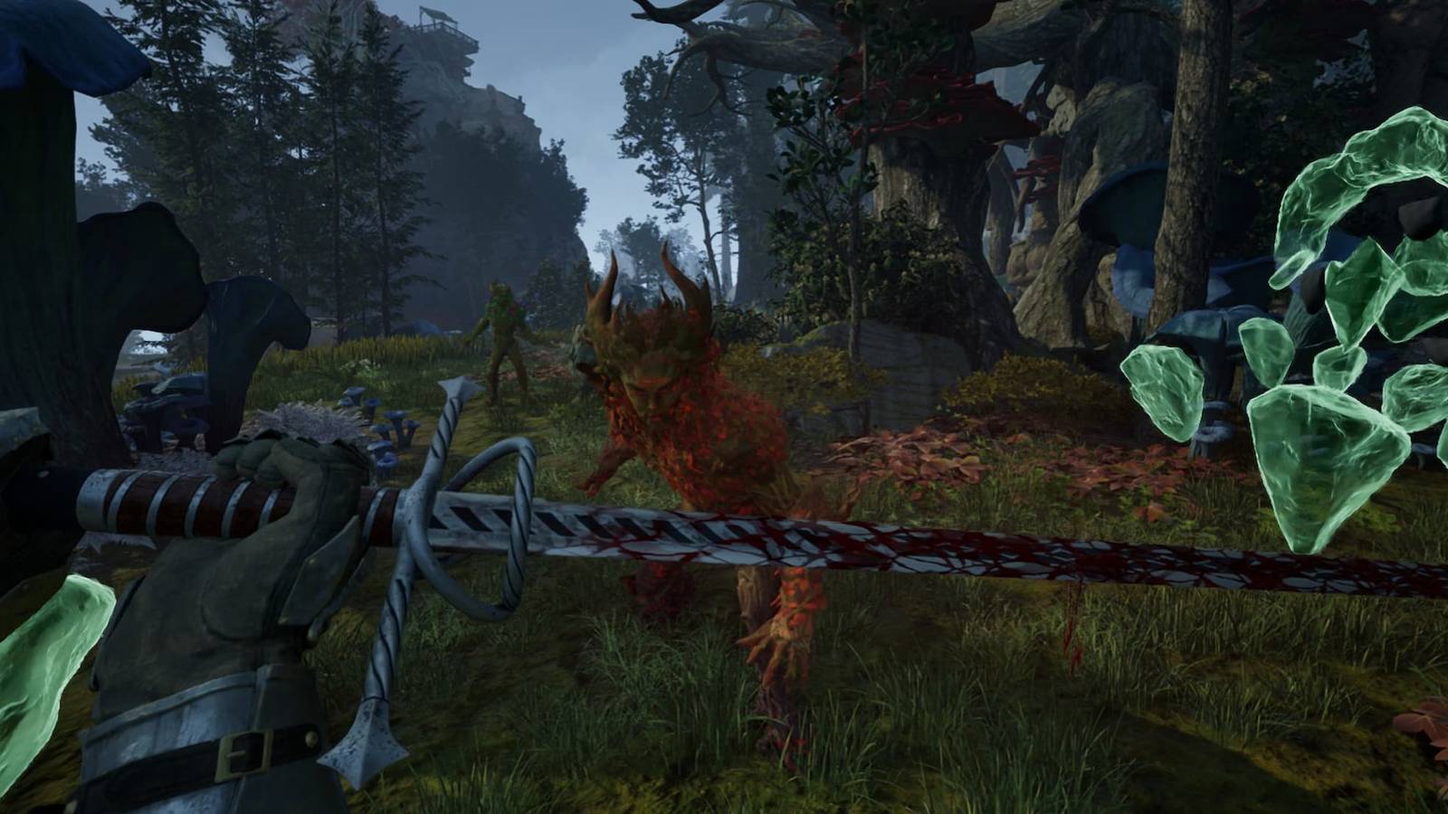 Fighting a Delemgan in Avowed