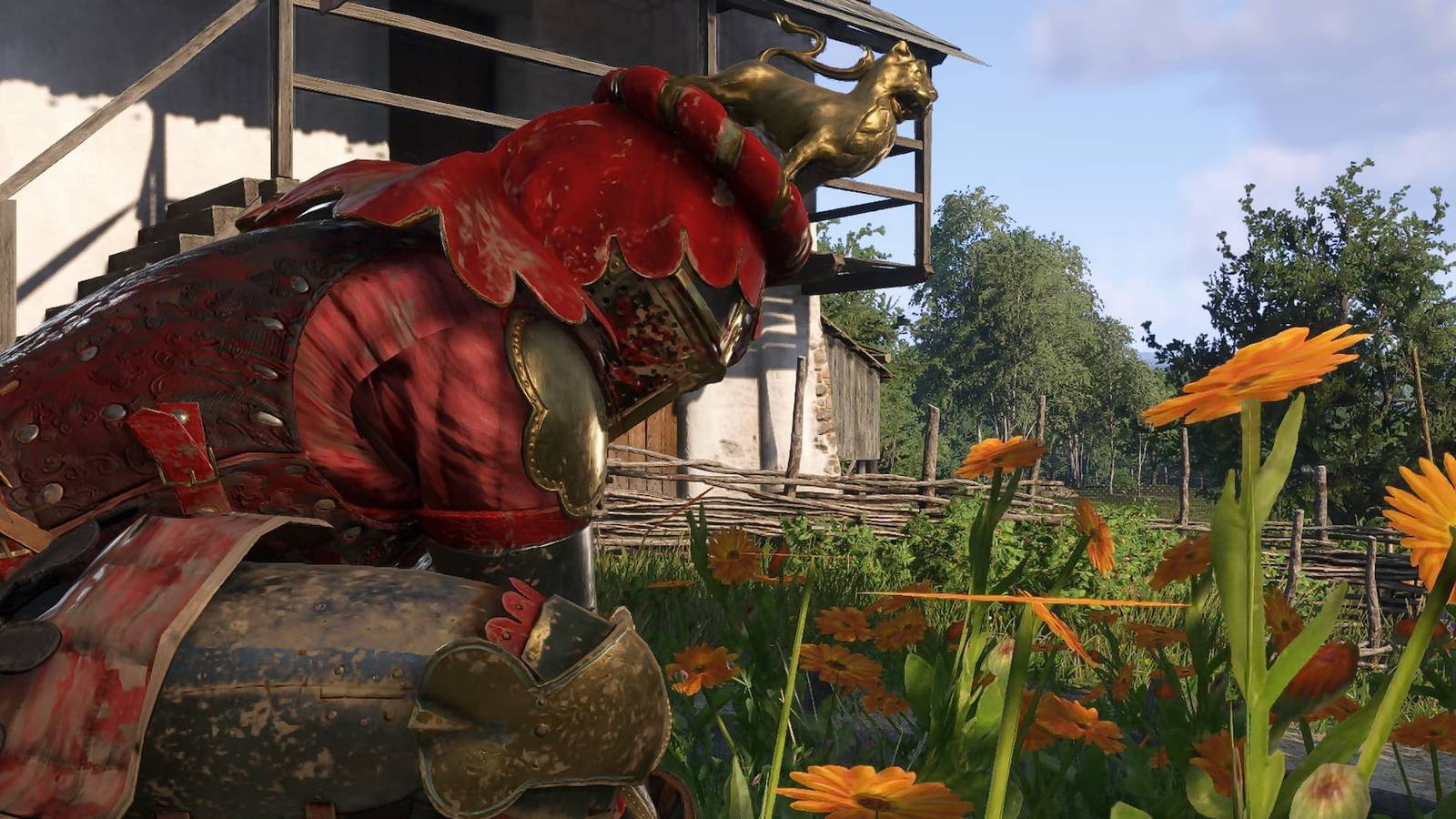 picking herbs in KCD2