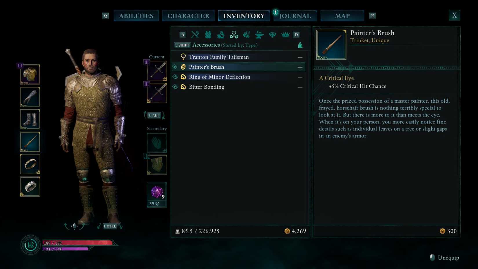 Avowed Painter's Brush effect