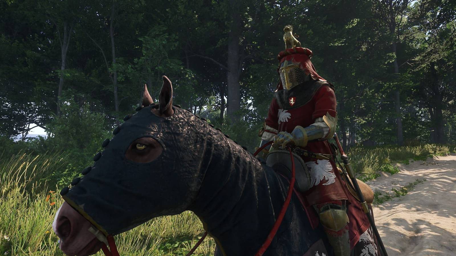 Henry mounted up on a horse in KCD2