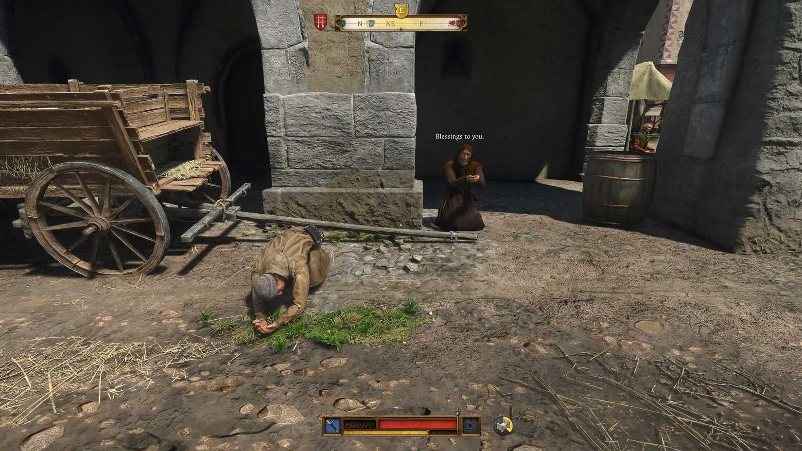 KCD2 Beggars in Kuttenberg Square