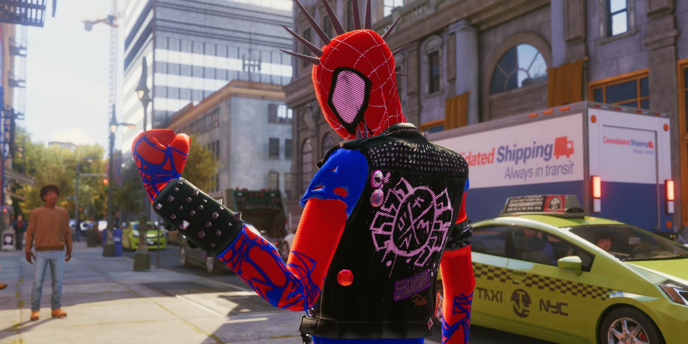 An image from the Spider-Punk (Across The Multiverse) mod for Marvel's Spider-Man 2 on the PC