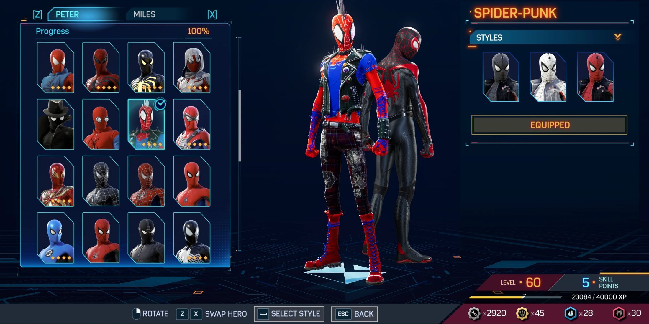 An image from the Spider-Punk (Across The Multiverse) mod for Marvel's Spider-Man 2 on the PC