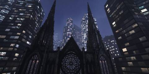 An image from the Raining Night Atmosphere mod for Marvel's Spider-Man 2