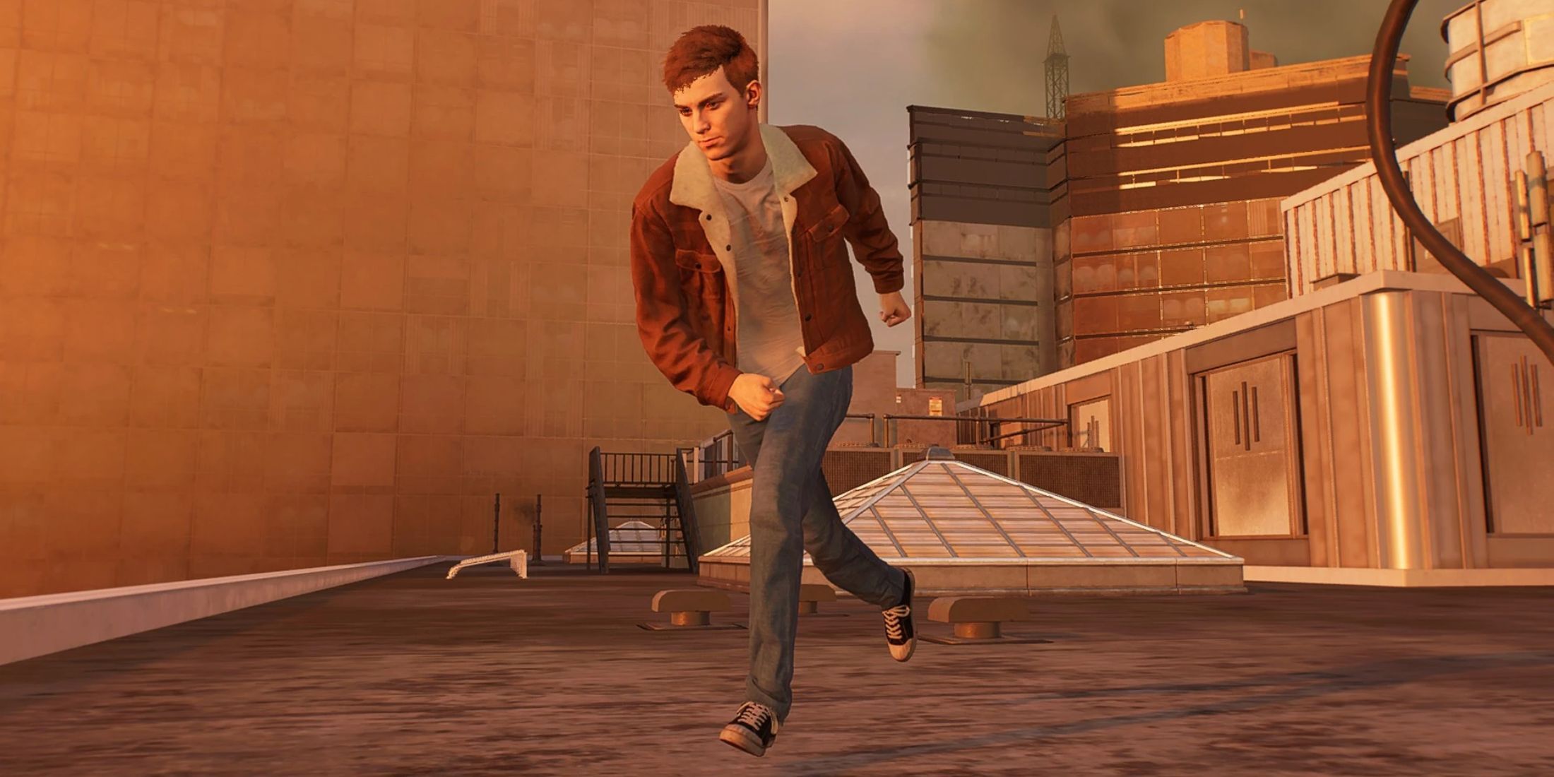 An image from the Corduroy Peter Suit Replacer mod for Marvel's Spider-Man 2 on the PC