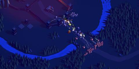 An Attacking Wave in Thronefall