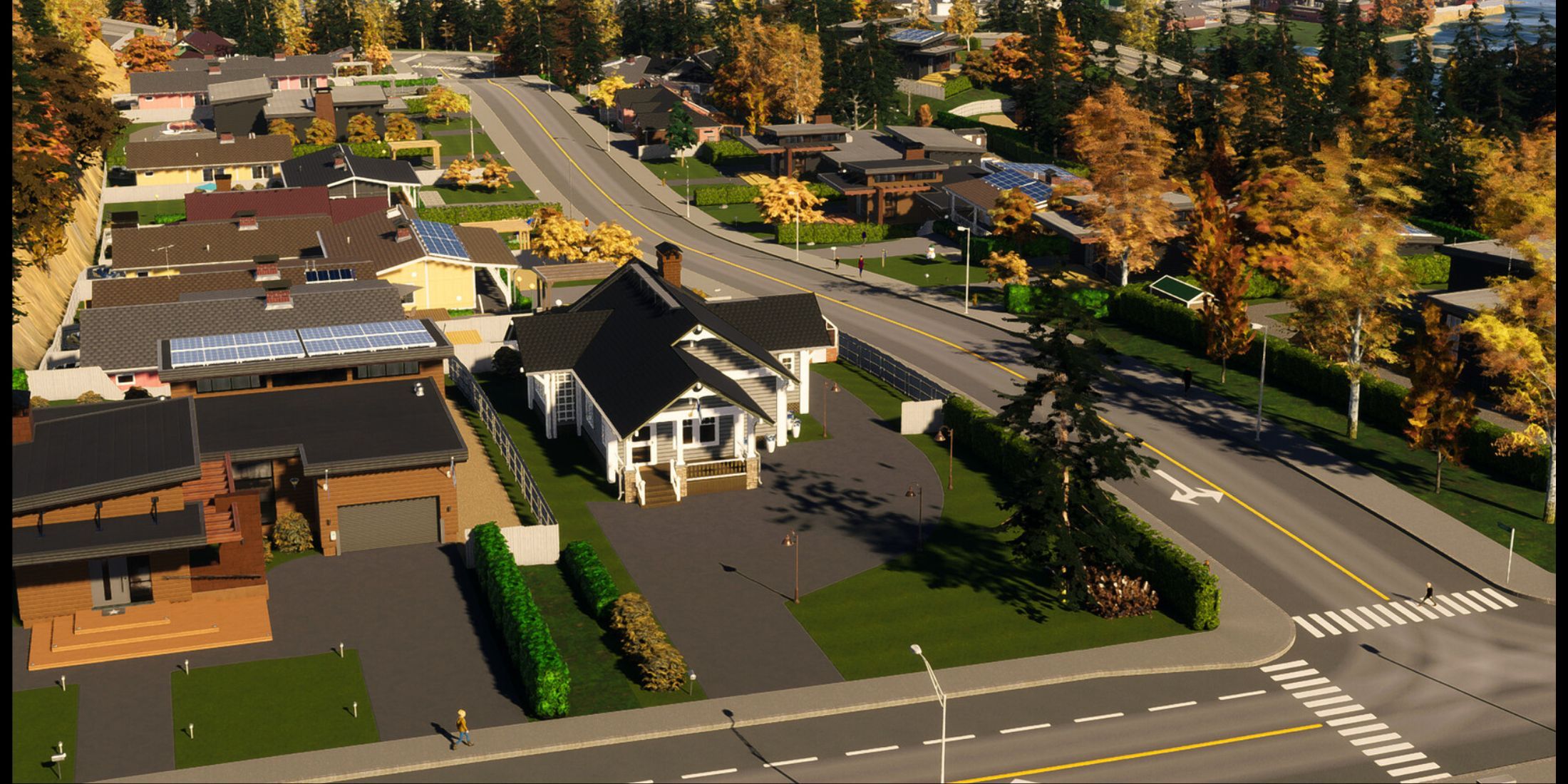 A Residential Neighborhood in Cities: Skylines 2