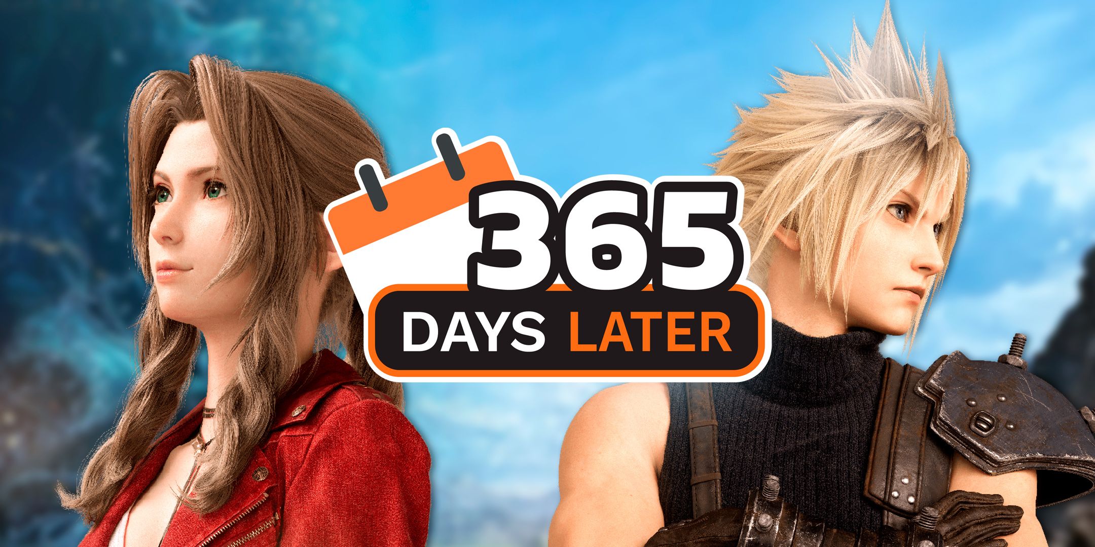 Cloud and Aerith from Rebirth next to Game Rant logo