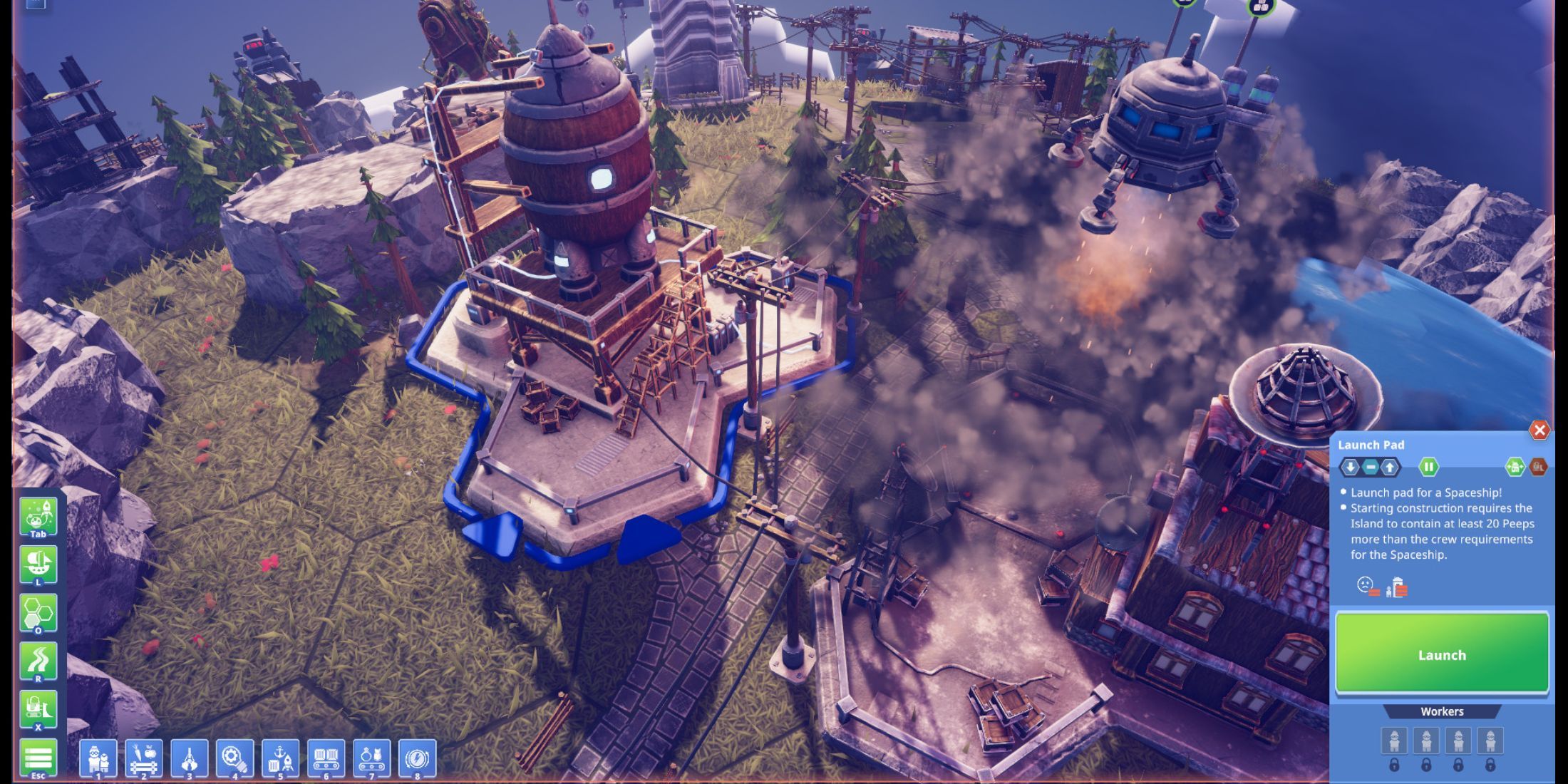 Building a Launch Pad in Before We Leave