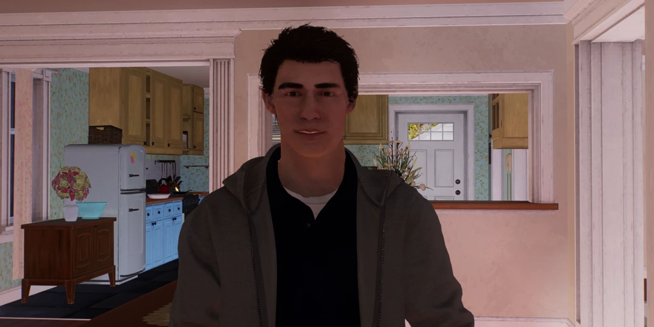 An image from the John Bubniak Face Replacement mod for Marvel's Spider-Man 2