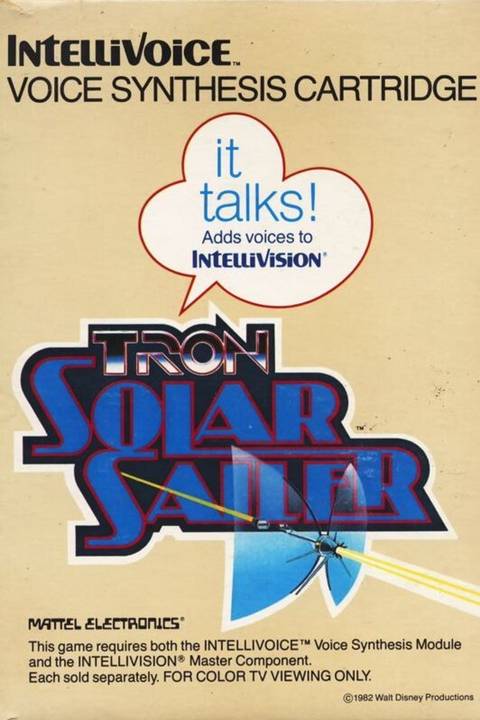Tron: Solar Sailer Intellivision Front Cover