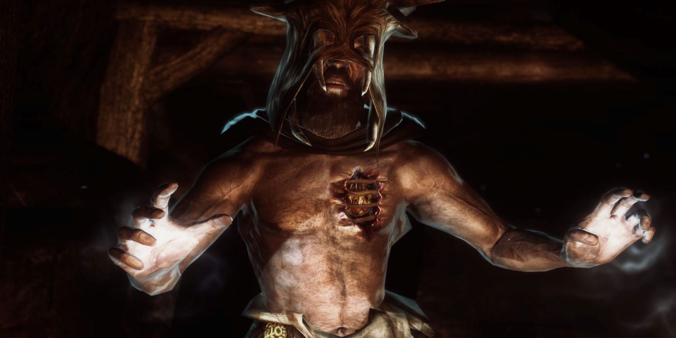 Forsworn Briarheart readying spells for battle