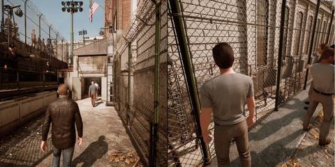 Prison walk split screen