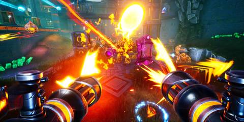 afterblast dual weapon action